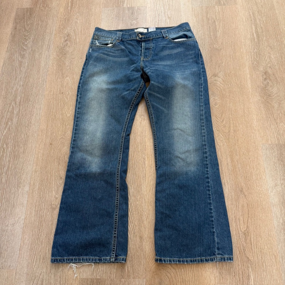VTG Levi's SilverTab Modern Boot Jeans Mens 36x30 Blue Denim Button Fly Y2K 90s